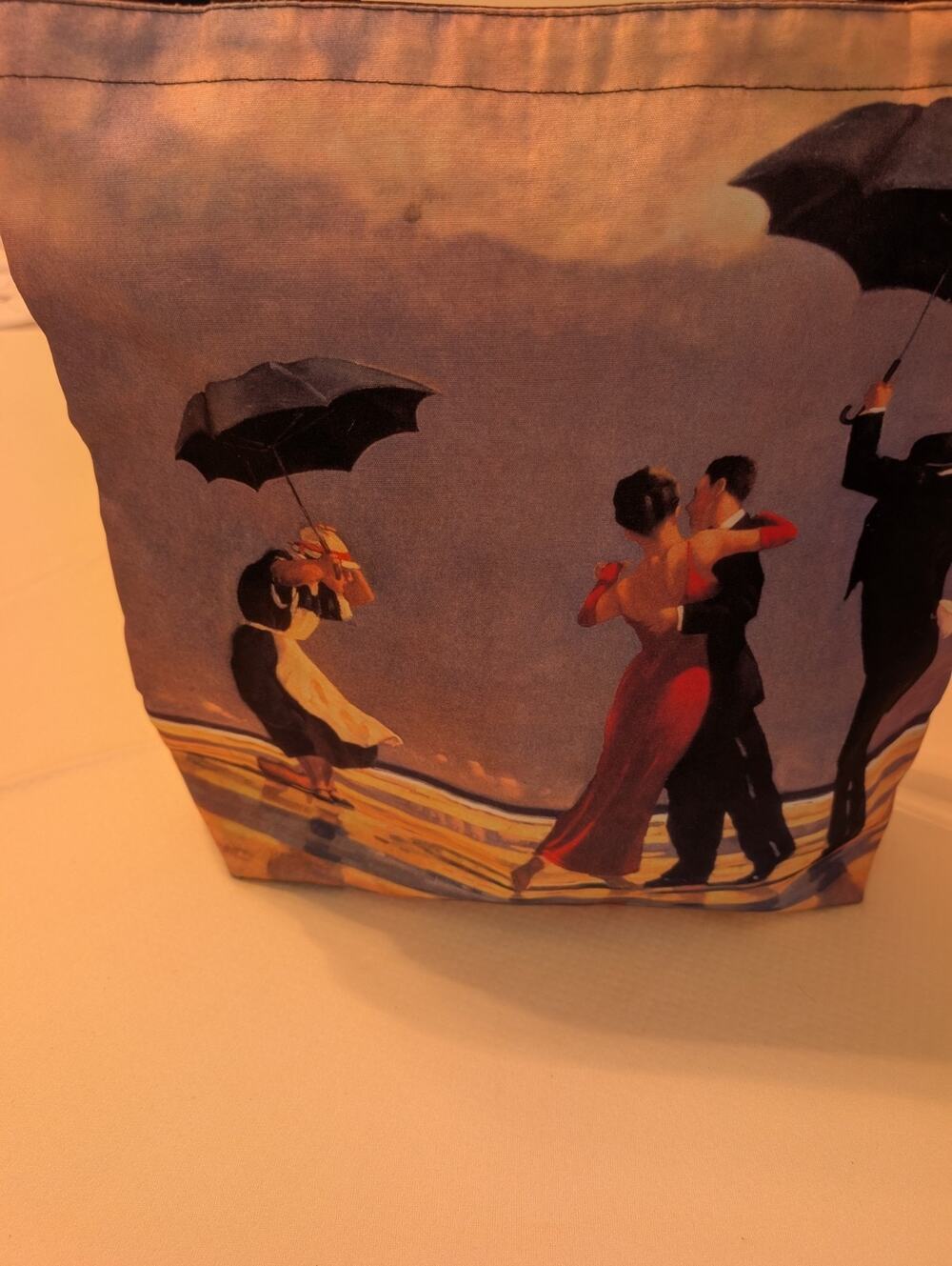 JACK VETTRIANO 'THE SINGING BUTLER Classic Print Tote Bag Double Handle